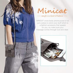 Minicat black small crossbody